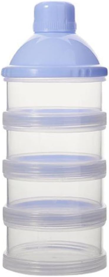 CurcKua 4 Layers Milk Powder Box Baby Formula Dispenser Detachable Baby Snack Box