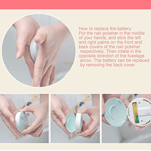 Trimmer,ANGGREK Trimmer 6 Baby Nail Electric Baby Nail Nail File Kit Grinding Heads Baby Nail Clippers for Adults