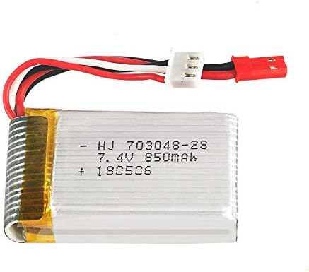 Itexkun 2 7.4V 850mAH 20C 703048 U829A U829X X600 Pcs Lipo Battery JST Plug for UDI MJX Remote Control Car Boat Drone