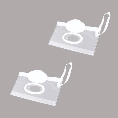 baixikly 2 Pcs Baby Wipes Dispenser Reusable Wipes Pouch, Baby Wipe Holder Containers