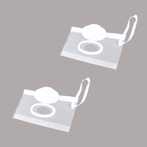 baixikly 2 Pcs Baby Wipes Dispenser Reusable Wipes Pouch, Baby Wipe Holder Containers