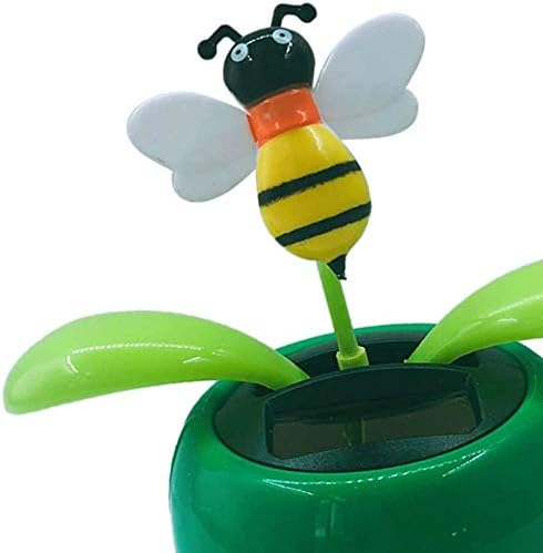Solar Powered Dancing Flower - Animated Dancer Toy Car for Dashboard and Office Desk Decoration