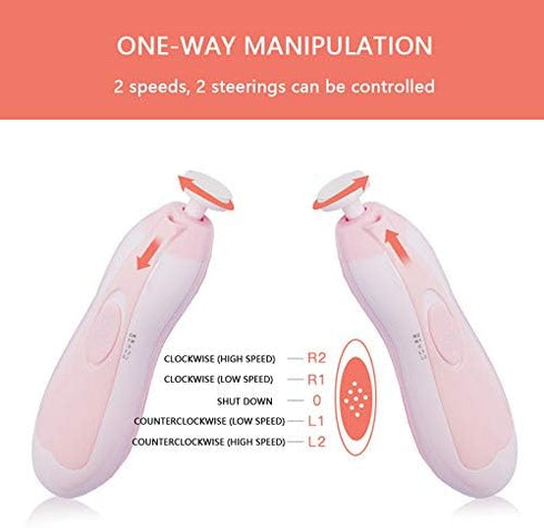 DZSF Trimmer Baby Nail File Safe Electric Nail Clipper Cutter Baby Manicure Pedicure Scissors Kids Infant Care Battery