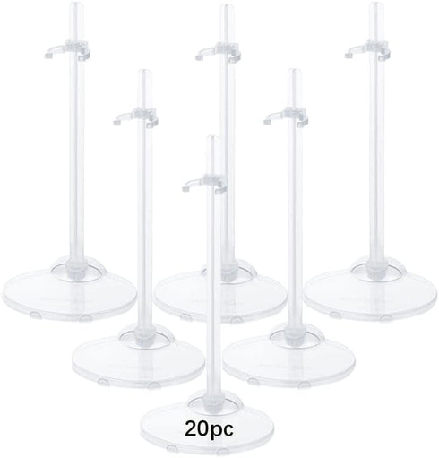 20PCS Doll Stand Display Holder with Adjustable Waist Clip for 11 to 13 Inch Tall Dolls