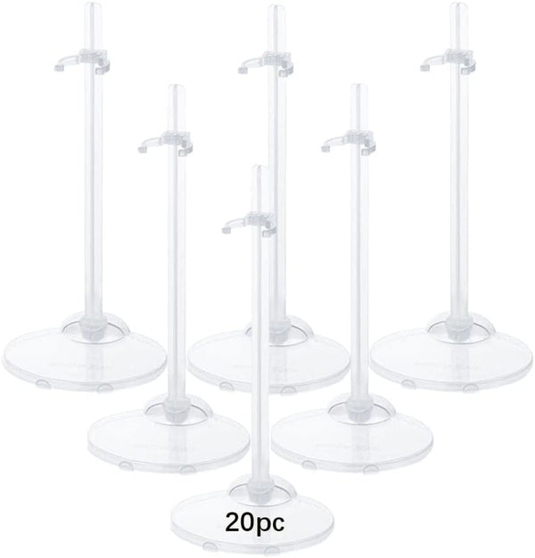 20PCS Doll Stand Display Holder with Adjustable Waist Clip for 11 to 13 Inch Tall Dolls