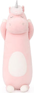 MorisMos 36.2" Unicorn Body Pillow, Large Hugging Pillow Stuffed Animal, Soft Plush Toy for Kids, Pink