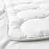 Generic 49 43 Inch Quilted Crib Duvet Insert White Comforter with Gray Trim Soft Breathable Lightweight All Season