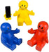4" Fun Colorful Squeezable Smile Face Guy Phone Holders (3 Pack) - Fun Desk Decor, Stress Relief Ball, Foam Fidget Toy