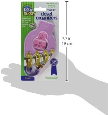Baby Buddy Closet Organizers, Set of 10, Pink, Newborn to Size 8 Baby Clothes Divider