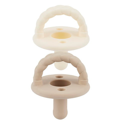 Itzy Ritzy Silicone Pacifiers for Ages 6-18 Months Itzy Soother Pacifiers Feature