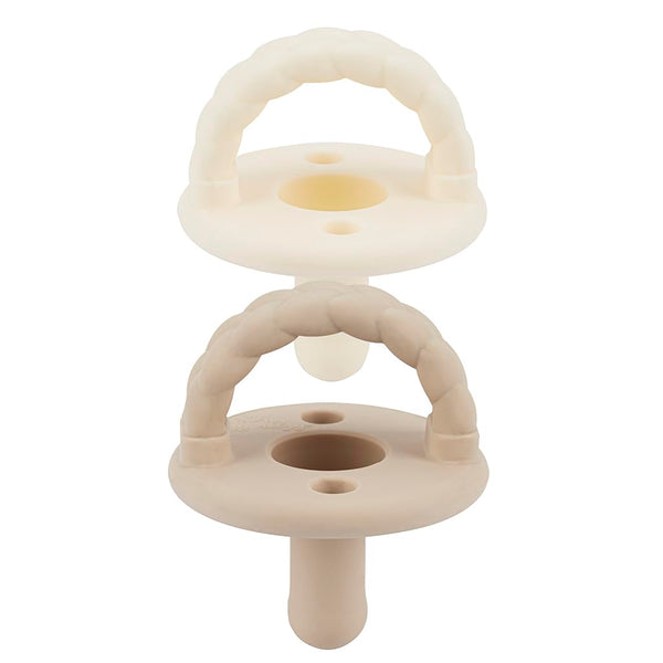 Itzy Ritzy Silicone Pacifiers for Ages 6-18 Months Itzy Soother Pacifiers Feature