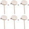 EXCEART 6pcs Wooden Musical Rattle Toy, Unfinished Rattle-Drum for Kids, DIY Painting Educational Toy