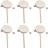 EXCEART 6pcs Wooden Musical Rattle Toy, Unfinished Rattle-Drum for Kids, DIY Painting Educational Toy