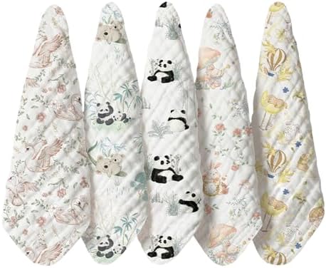 ihaveababy Baby Washcloths - Natural Cotton Baby Wipes - Soft Newborn Face Towel