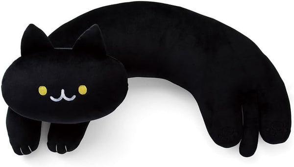 Furvana U-Shaped Cat Plush Pillow, Cute Plushies, 20" - Ultrasoft Cat Stuffed Animal,
