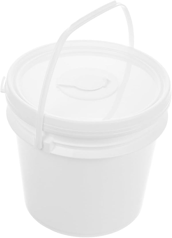 GLEAVI Portable Wipes Dispenser Bucket with Lid Refillable Wet Wipes Holder for