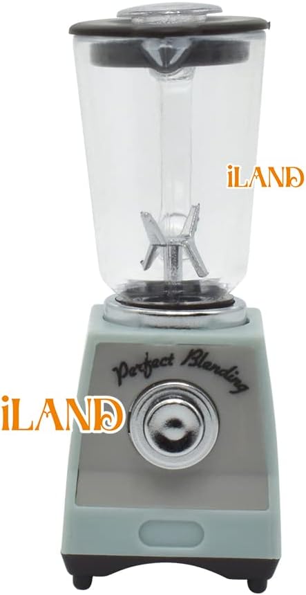 1:12 iLAND Miniature Dollhouse Accessories on Scale, Dollhouse Kitchen Accessories of Mini Blender & Kitchen Scale