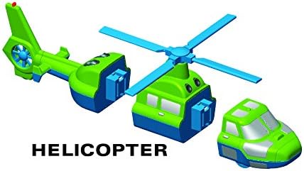POPULAR PLAYTHINGS Magnetic Mix or Match Vehicles 2 Toy Play Set, 12 Pieces