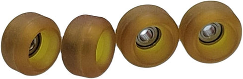 75D Urethane Pro Fingerboard Wheels, Clear Amber Bearing Wheel, Handmade Polyurethane-Ultra Spin Bearings - 7.8 * 4.8mm