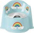 Potty Training Toilet for Toddlers with Easy-Clean Removable Bowl, Built-In Splash Guard, Slip-Resistant Wide Base