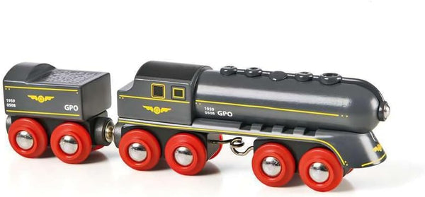 BRIO World - 33697 Speedy Bullet Train - Engaging 2-Piece Wooden Toy
