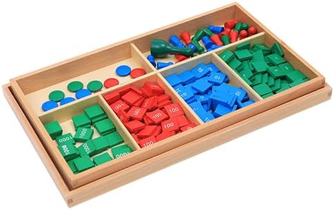 Counting Adena Montessori Stamp Game,Montessori Wooden Math Materials Toy, Early Development Wooden Math School