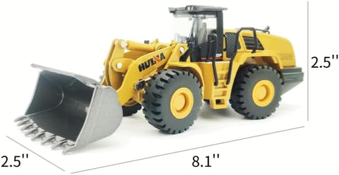 Mini Excavator Toys for Boys, Bulldozer Loader Vehicle for Kids, Sturdy Metal Construction Cars for Indoor/Outdoor Play