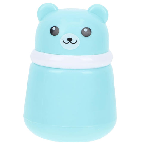 HAKIDZEL Baby Powder Puff Box Adorable Bear Design Blue Case Newborn to Adult