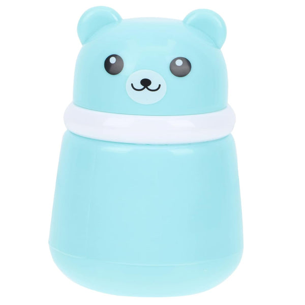 HAKIDZEL Baby Powder Puff Box Adorable Bear Design Blue Case Newborn to Adult