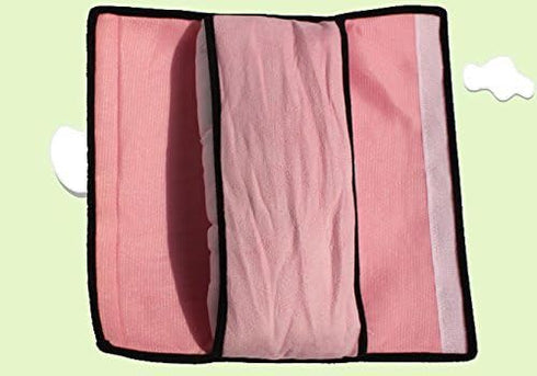 2 pcs Auto Pillow Car Safety Belt Protect - Shoulder Pad, Vehicle Seat Belt Cushion for Kids (Grey, Pink)