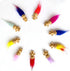 20 Pcs Miniatures Mini Lucky Troll Dolls with Chromatic Hair PVC Tiny Action Figures for Collection