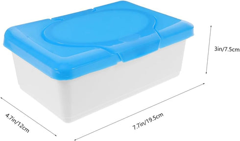 2-Pack 7.67X4.72X2.95 Inch ARTIBETTER Reusable Wet Tissue Box Moisturizing Wipes Organizer Container for Home Office