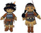 Kinnex Collections 14" Native American Indian Plush Rag Doll - DF14~ (Brown-Atul&Aruna)