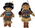 Kinnex Collections 14" Native American Indian Plush Rag Doll - DF14~ (Brown-Atul&Aruna)