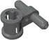 MOC Pneumatic Parts Two-Way Hose Connector with Axle Compatible with Standard Building Blocks(Pack of 30pcs)