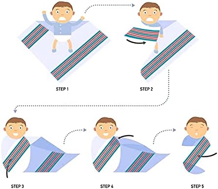 Lenenz 100% 30 40 inch (6) Baby Receiving Blankets, Cotton Flannel Receiving Blanket, Perfect for swaddling & Wrapping