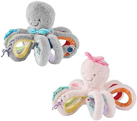 Mud Pie Gray Octivity Plush Pal, Grey, 15.5" X 15.5"