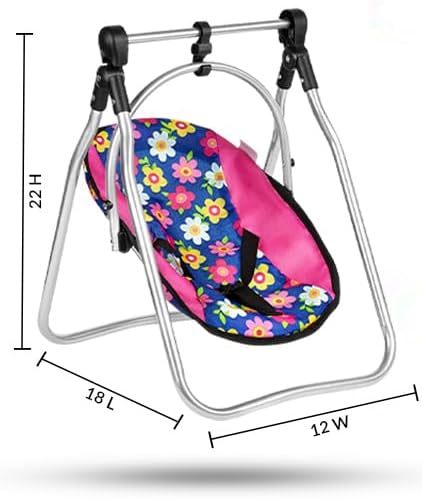Set 3 1 Set, 1 Pack 18'' Fash N Kolor Doll Play in Doll N Play, Doll Stroller, Doll High Chair Fits Up to Doll (Flower