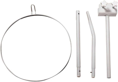 Vilemoon Set Crib Canopy Holder Mosquito Net Stand Holder Metal Adjustable Clip-On Stand Bracket for Rack Mosquito Net