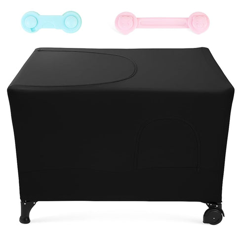 Pack 2 Katai Premium N Play Blackout Canopy Tent Breathable Travel Crib Cover for Better Baby Sleep Universal Fit