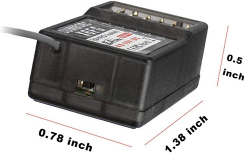 2PCS P6FG 2.4G 6 X4 X6 DUMBORC Channel Gyro Inside Receiver for RC Car Boat Used for DUMBORC Transmitter