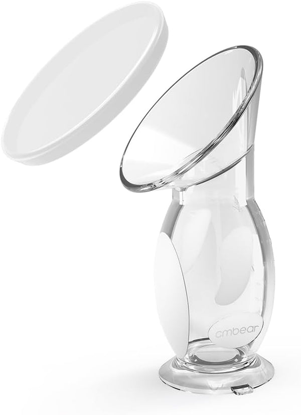 Silicone Manual Breast Pump - 4oz/100ml Capacity, Food Grade, Soft Bottle for