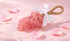 Generic Soap on a Rope, Pink, Bubble Design with Natural Rope, Hand Wash,