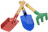 NUA Set 3 3 Garden Tool Pieces of Mini Metal rake Shovel TRO Knife Beach Sandbox (Suitable for Children Over Years Old)