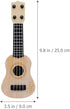 Kisangel 1pc Wooden Kids Ukulele Toy, Toddler Guitar Classical Instrument for Preschool Children, Beige