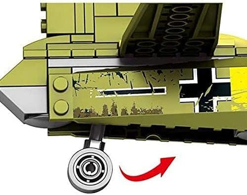 General Jim's WW2 Military Iron Empire Building Blocks, Air Bomber JU88, World War 2 Aircraft Set