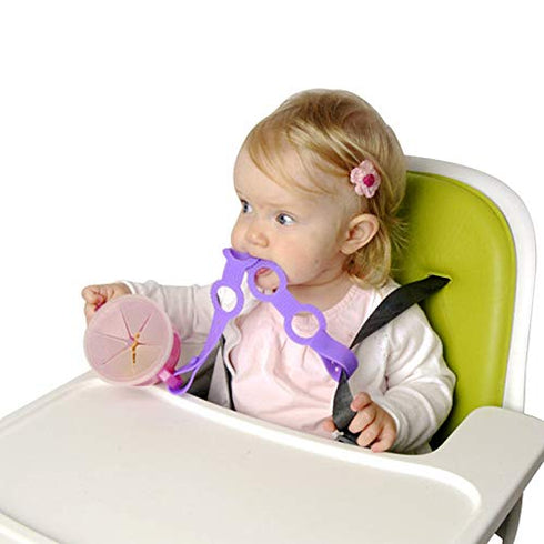 4PK Toy Safety Straps - Stretchable Silicone Pacifier Clips for Baby Toddler Bottle Harness
