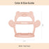 3+ Pack 1) Baby Wrist Silicone Teether Soothing Pacifier for Infants Months Babies Made in Korea Anti-Dropping