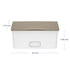 Ubbi 1 Pack 72 Baby Wipes Dispenser with Weighted Plate and Secure Seal, in Taupe + Fragrance-Free Baby Wipes Wipes