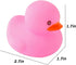 umbresen 12pcs Pink Rubber Ducks, Small Bath Toys for Preschool, Baby Shower, Pool Float, Halloween Party Favors